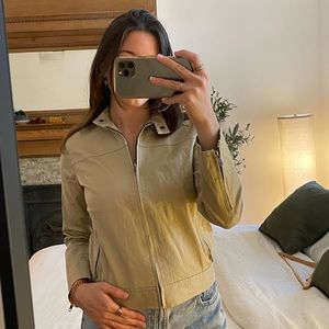 New York & Company 98% Cotton Fitted Bomber